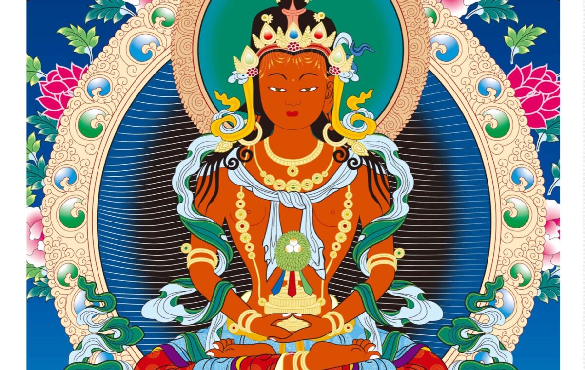Amitayus Thangka: Longevity Symbols and Identification