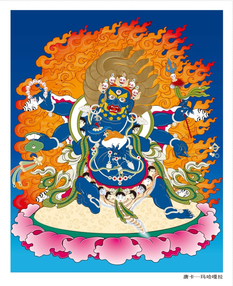 Six-Armed Mahakala Thangka: A Protector Iconography Guide