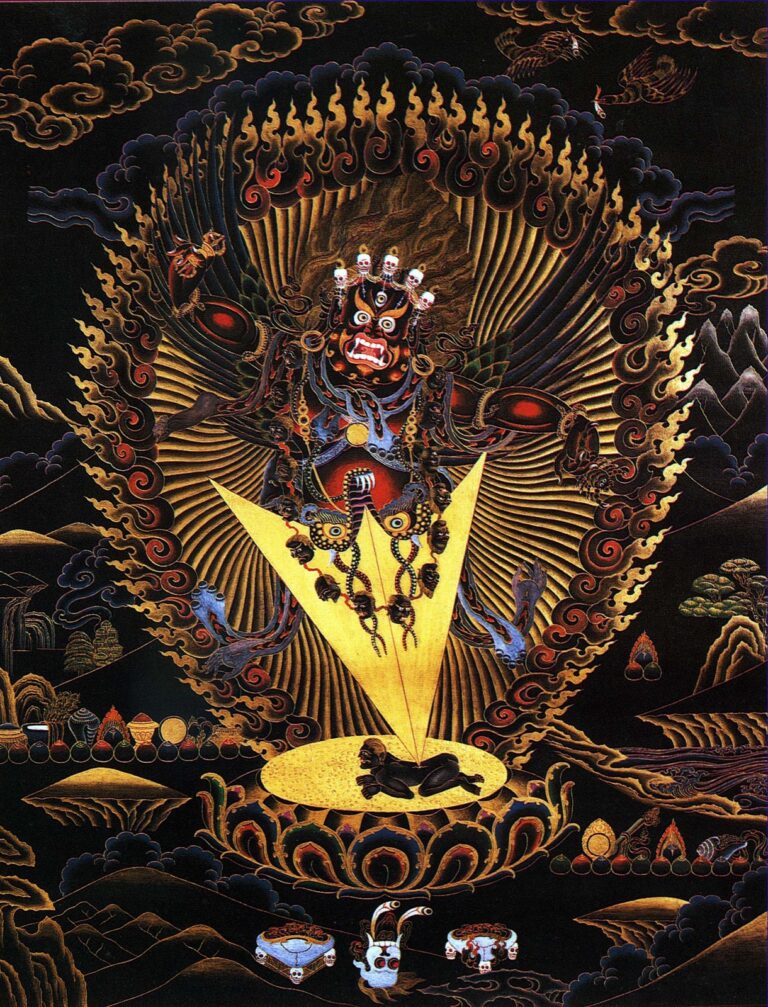 Vajrakilaya Thangka: The Ritual Dagger and Wrathful Form