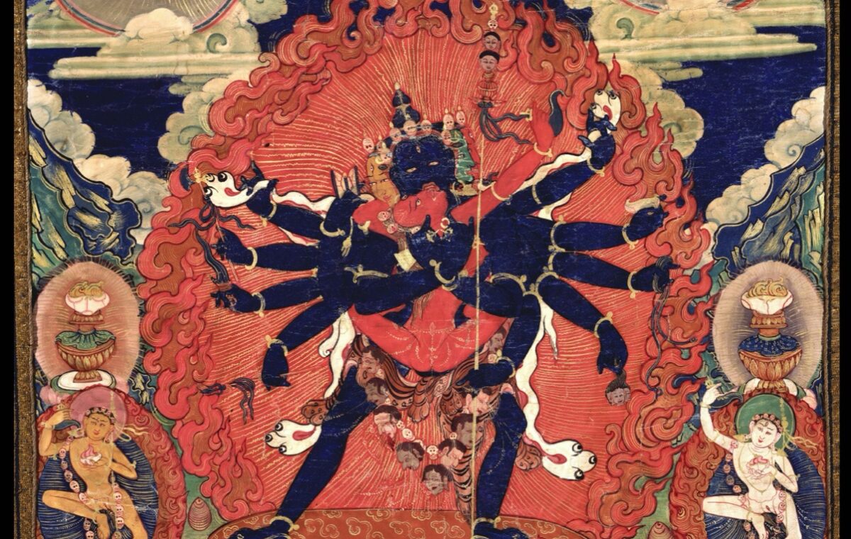 Chakrasamvara Thangka: Twelve Arms and Sacred Union