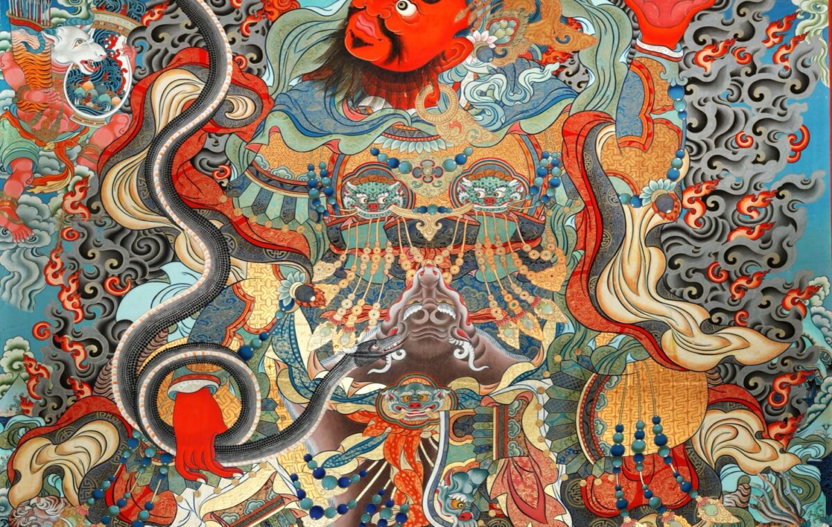 Wrathful Buddhist Art Composition: How Movement Is Built